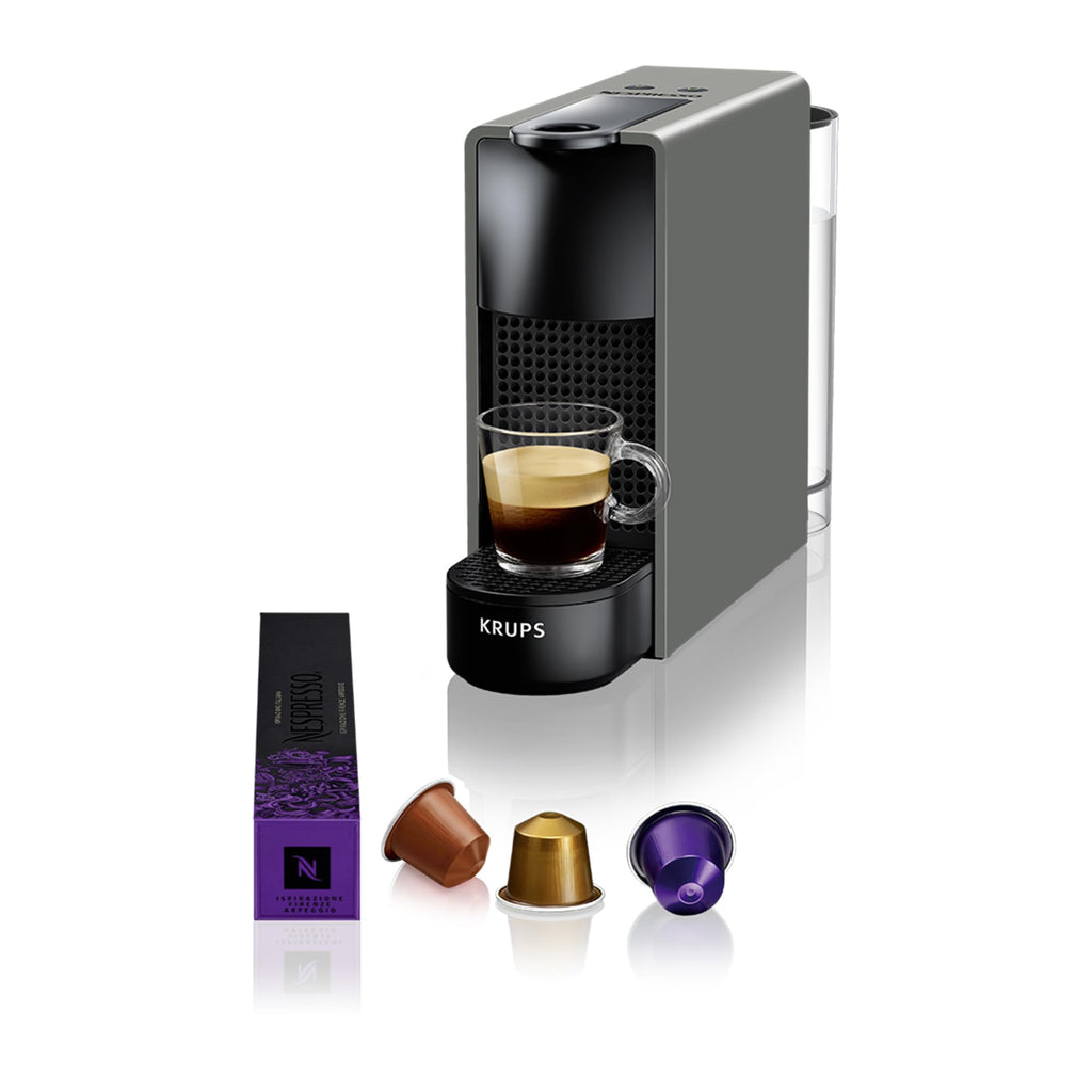 Essenza Mini XN110B – Kapselmaschine, 19 Bar, Ultrakompakt, Grau