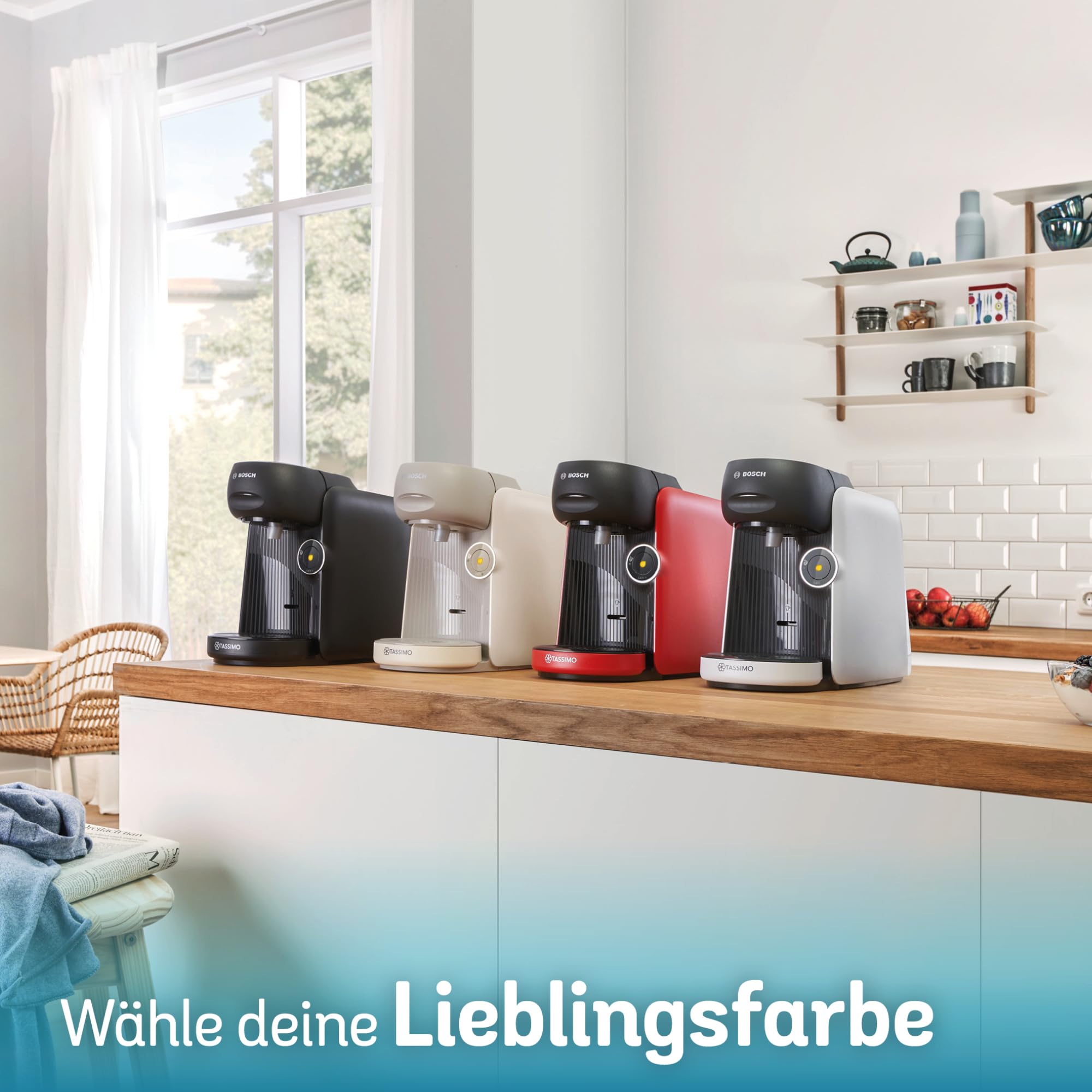 Tassimo Finesse TAS167P – Kapselmaschine mit IntensityBoost, über 70 Getränke, 1400W, Creme